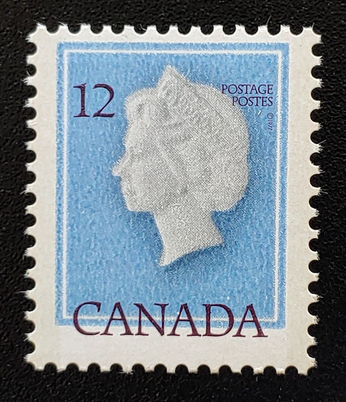 Canada #713 Never Hinged 1977 12c QEII Shifted Impression