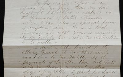 Quesnellemouth 6 Sep 1864 G.B. Wright Letter to Lang etc ex Wellburn
