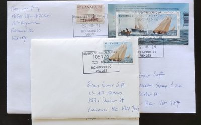 Canada 29 Jn 2021 Bluenose Centenary FDC trio incl Capex S/S (5)