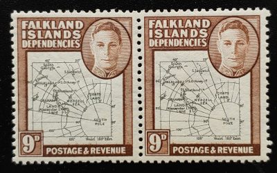 Falklands Dependencies #1L7 NH South Poke Variety in Pair