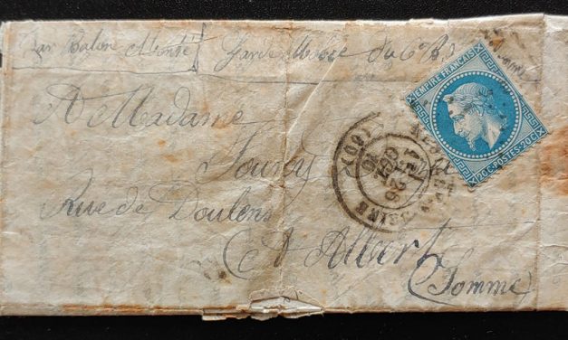 France #15 Siege of Paris 28 Oct 1870 Balloon Post FLS