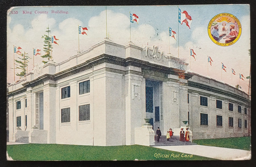 Alaska Yukon Pacific Expo 24 Se 1909 1c Official Post Card to B.C.