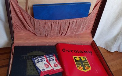 Estate Lot as received in Regent & Minkus Germany albums in suitcase