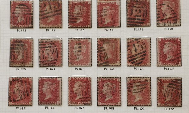 G.B. #33 Used 1858/64 1d Reds Plates 147/182 on page (36)