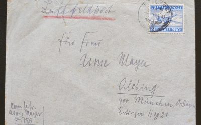 Germany #MC1 6 Ja 1943 Luftfeldpost Cover from Stalingrad