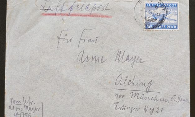Germany #MC1 6 Ja 1943 Luftfeldpost Cover from Stalingrad
