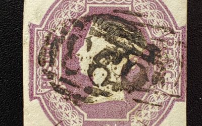 G.B. #7e Fine Used 1854 6d Inverted and Reversed Watermark