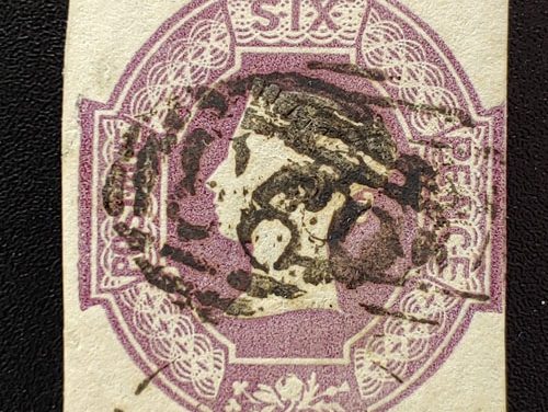 G.B. #7e Fine Used 1854 6d Inverted and Reversed Watermark