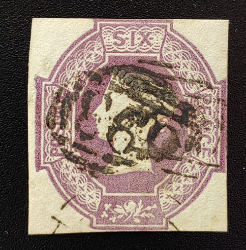 G.B. #7e Fine Used 1854 6d Inverted & Reversed Watermark US$1000