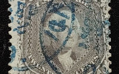 U.S.A. #70a Fine blue CDS Used 24c Brown Lilac