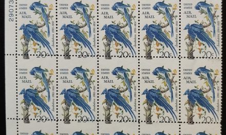 U.S.A. #C71 Never Hinged 1967 20c Audubon Misperf Plate Block (15)