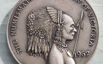 Numismatic Assn of Victoria Unc 1962 high relief Silver Medal #29/50