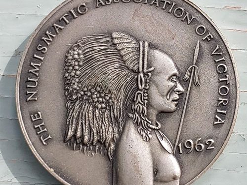 Numismatic Assn of Victoria Unc 1962 high relief Silver Medal #29/50