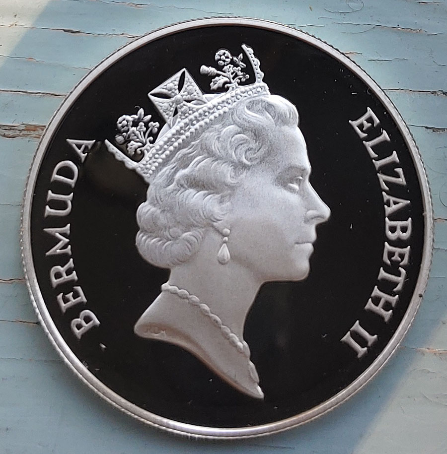 Bermuda Proof 1985 Cruise Ship Silver Dollar .8356oz ASW