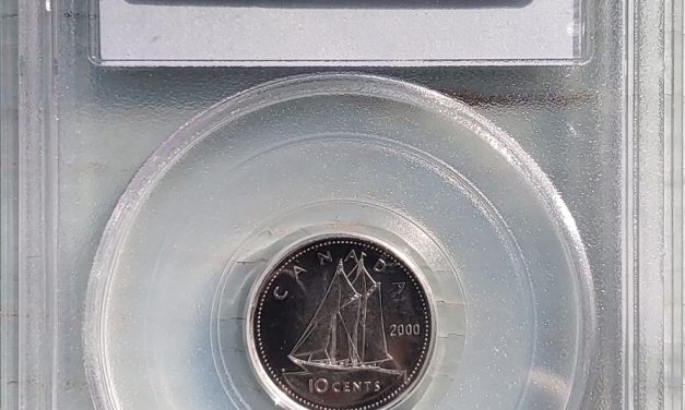 Canada PCGS MS67 2000-P 10 Cents, top 7 of 80 recorded