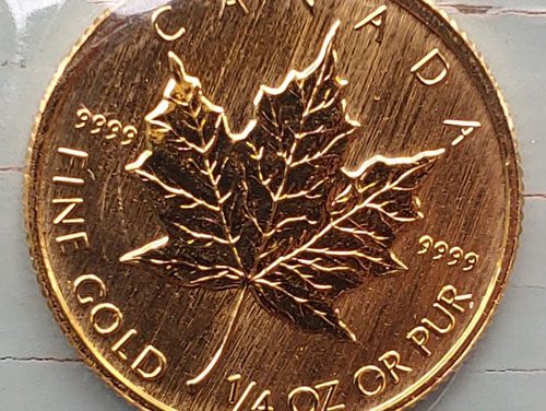 Canada BU 1993 .9999 fine 1/4oz $10 Gold Maple Leaf