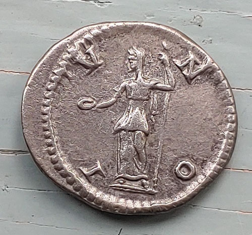Julia Maesa 218-220 AD 4gm Silver Denarius w/ Juno etc