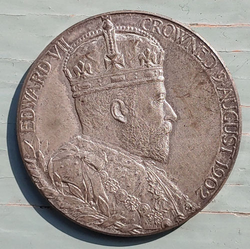Edward VII & Queen Alexandra BU 1902 13gm Coronation Silver Medal