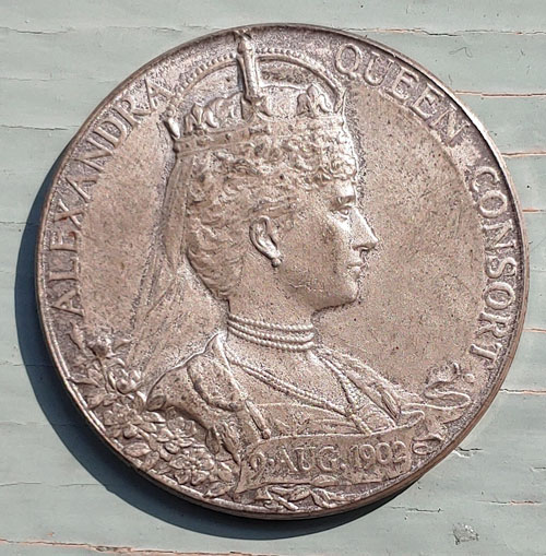 Edward VII & Queen Alexandra BU 1902 13gm Coronation Silver Medal