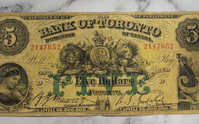 Bank of Toronto VG 1929 $5 Bill