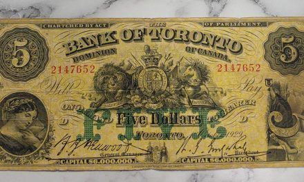 Bank of Toronto VG 1929 $5 Bill