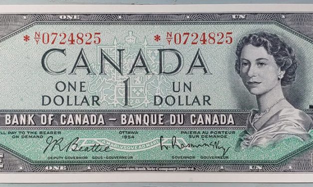 Canada #BC37bA Unc 1954 prefix *N/Y $1 Replacement Note