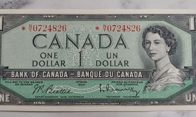 Canada #BC37bA Choice Unc 1954 prefix *N/Y $1 Replacement Note