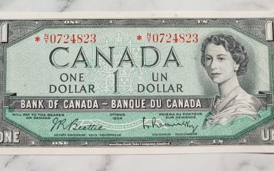 Canada #BC37bA Unc 1954 prefix *N/Y Replacement Dollar Bill