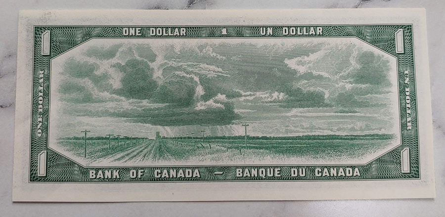 Canada #BC37bA Choice Unc 1954 prefix *N/Y $1 Replacement Note