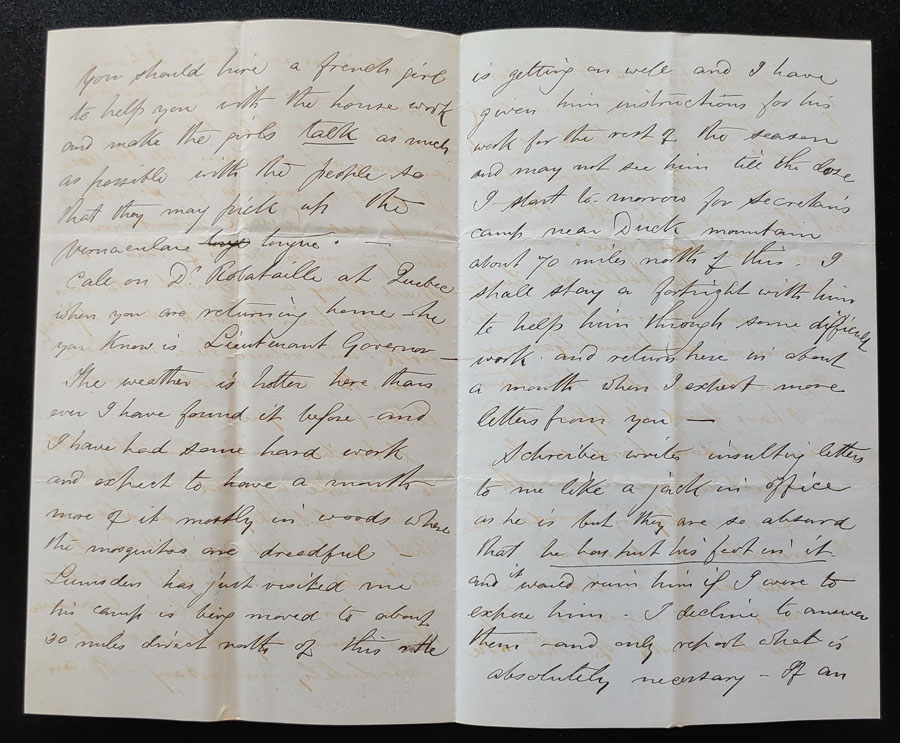Fort Ellice, N.W.T. 26 July 1880 4-page Marcus Smith letter to his wife