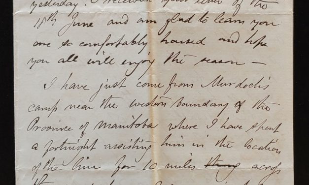 Odanah, N.W.T. 18 July 1880 Marcus Smith Letter to his wife
