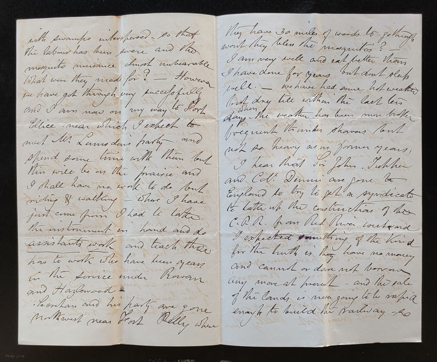 Odanah, N.W.T. 18 July 1880 Marcus Smith Letter to his wife