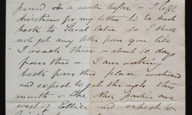 Rapid City, N.W.T. 7 Sep 1880 Marcus Smith letter to his wife
