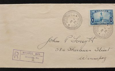 Canada #227 1 Jun 1935 $1 Champlain Registered Winnipeg FDC