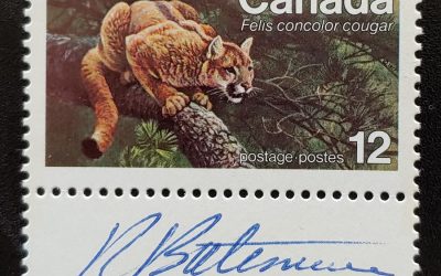 Canada #732 Never Hinged 1977 12c Signed Robert Bateman