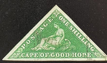 Cape of Good Hope #6 VF Used 1858 1/- Triangle