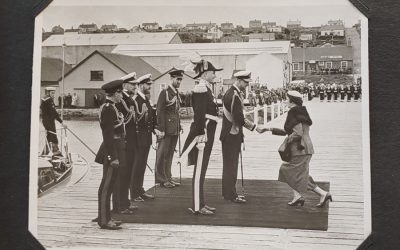 Falkland Islands Jan. 1957 Prince Philip Royal Visit Photo Album (17)