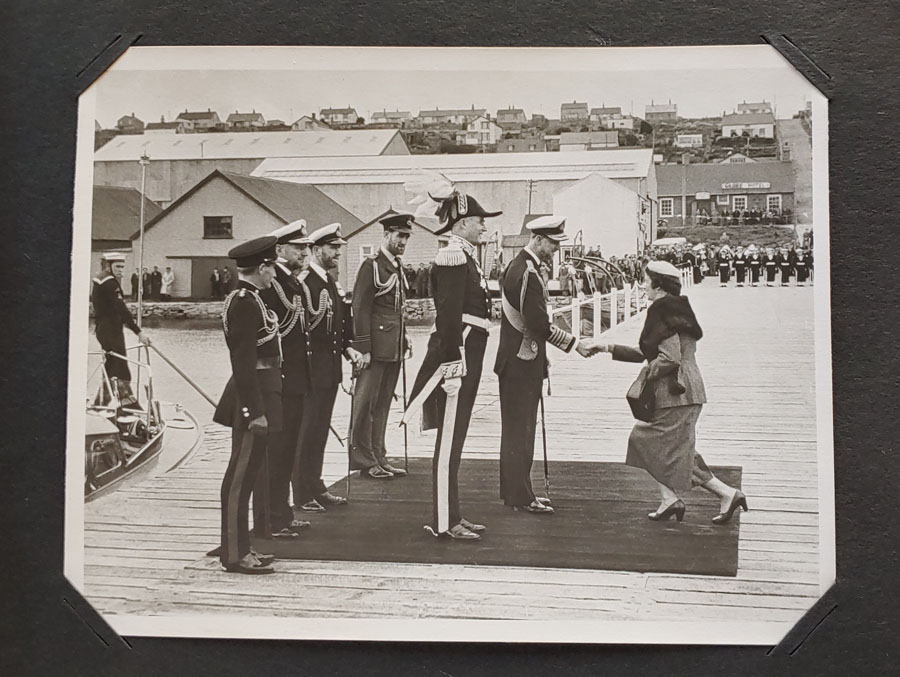 Falkland Islands Jan. 1957 Prince Philip Royal Visit Photo Album (17)