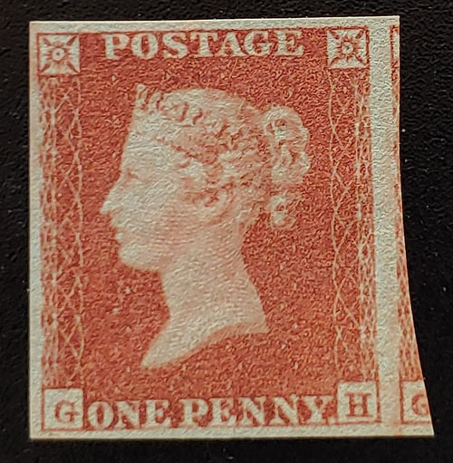 G.B. #3 Fine Mint 1841 1d Red US$625