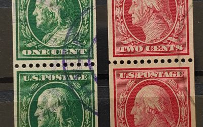U.S.A. #348-9 VF Used 1908/10 Coil Pair duo (4)
