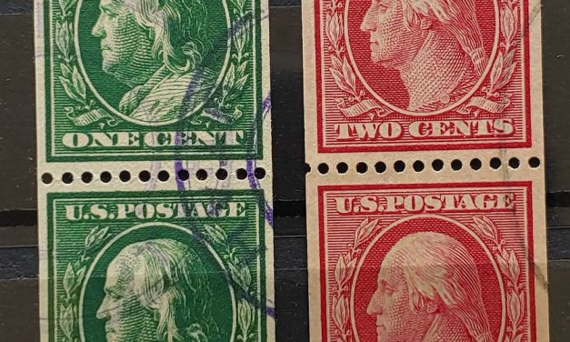 U.S.A. #348-9 VF Used 1908/10 Coil Pair duo (4)