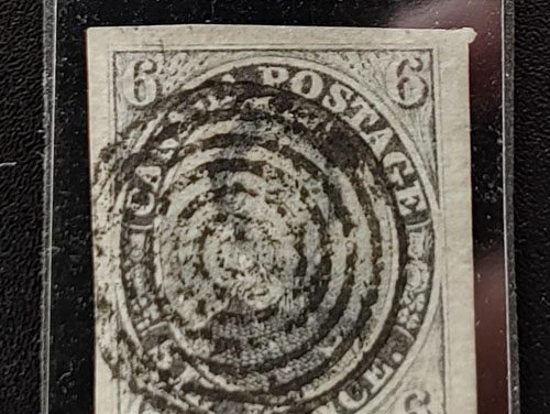 Canada #2 VF+ Used 1851 6d Slate Violet w/ 1985 RPSL Cert.