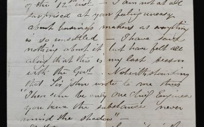 Camp on Bird Tail River 1 Oct 1880 Marcus Smith Letter to his wife