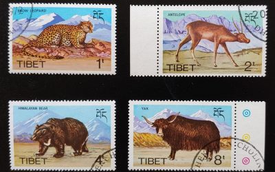 Tibet Government-in-Exile Used 1972 first Set (4)