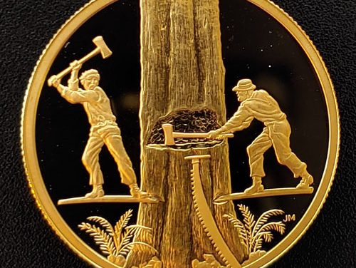Canada Proof 2006 Lumbering $200 Gold #0314/3218 .471oz AGW