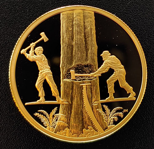 Canada Proof 2006 Lumbering $200 Gold #0314/3218 .471oz AGW