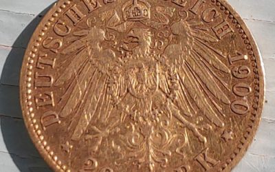 Prussia XF 1900A Wilhelm II Gold 20 Mark .2305 oz AGW