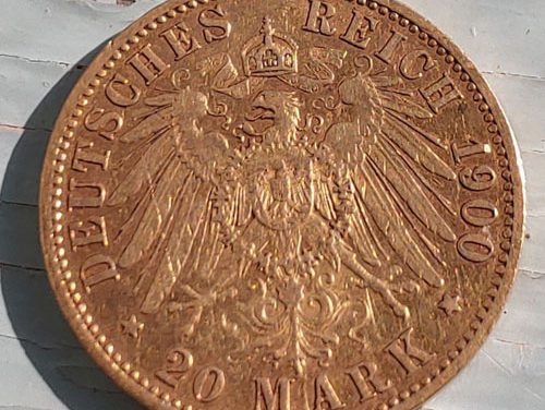 Prussia XF 1900A Wilhelm II Gold 20 Mark .2305 oz AGW