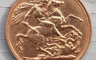 G.B. XF 1903 Edward VII Gold Sovereign, trifle rim nick .2354 oz AGW