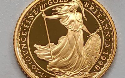 G.B. Proof 1999 1/10oz pure Gold 10 Pounds, only 1078 issued